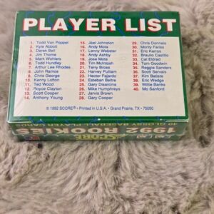 1992 Score Rookies Factory Sealed 40 Card Glossy Set